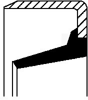 CORTECO Pierścień uszczelniający wału, różnicowy 01015403B