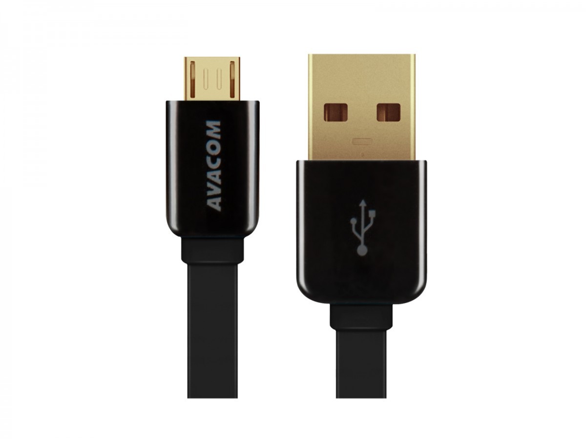 Avacom Kabel USB 2.0 USB A M USB micro M 0.4m czarny ANAQ00009KAG