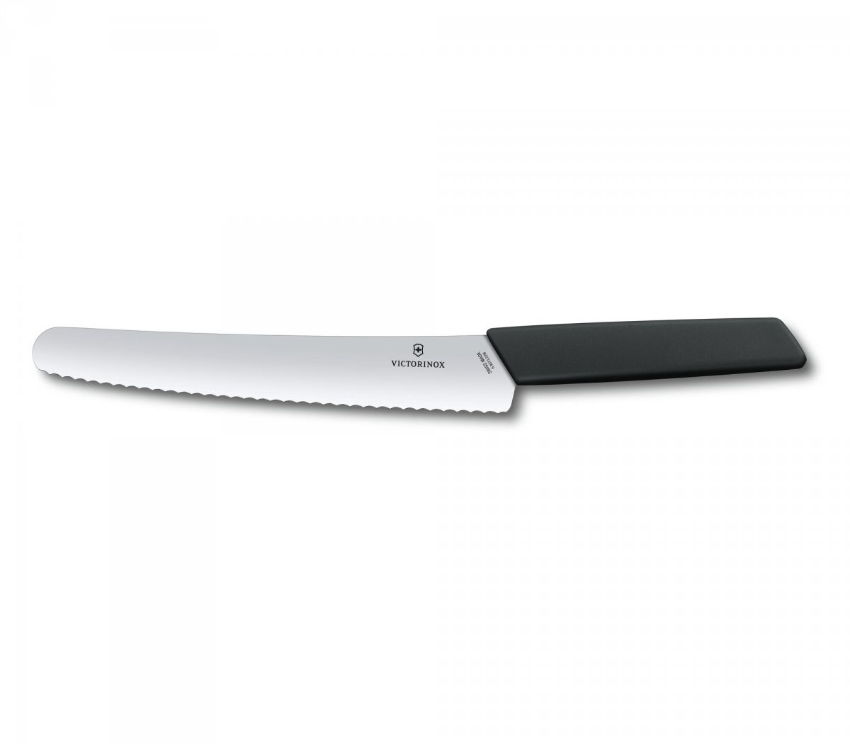 Victorinox Nóż do chleba i ciast ostrze ząbkowane 22 cm czarny 6.9073.22WB