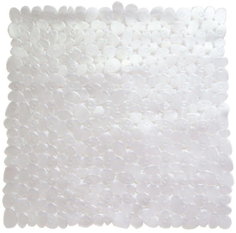 Euromat Antypoślizgowa Mata do Brodzika Stone Biała 52x52 cm 37261