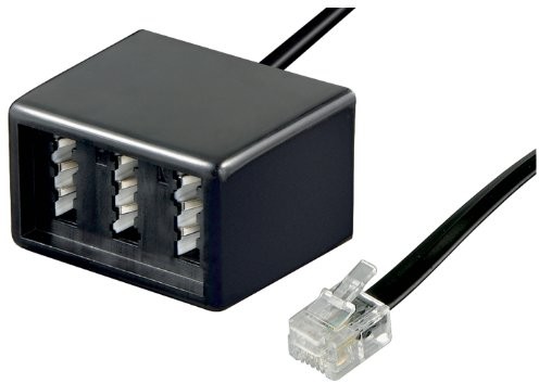 Goobay goobaytelefon adapter (RJ11 wtyczka do gniazda TAE NFF) Czarny (PCDVRR545GPS)