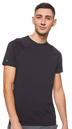 Under Armour UA Rush Short Sleeve, męska koszulka z krótkim rękawem, oddychająca koszulka dla mężczyzn z technologią Rush, sportowa koszulka o ściśle dopasowanym kroju, czarny, s