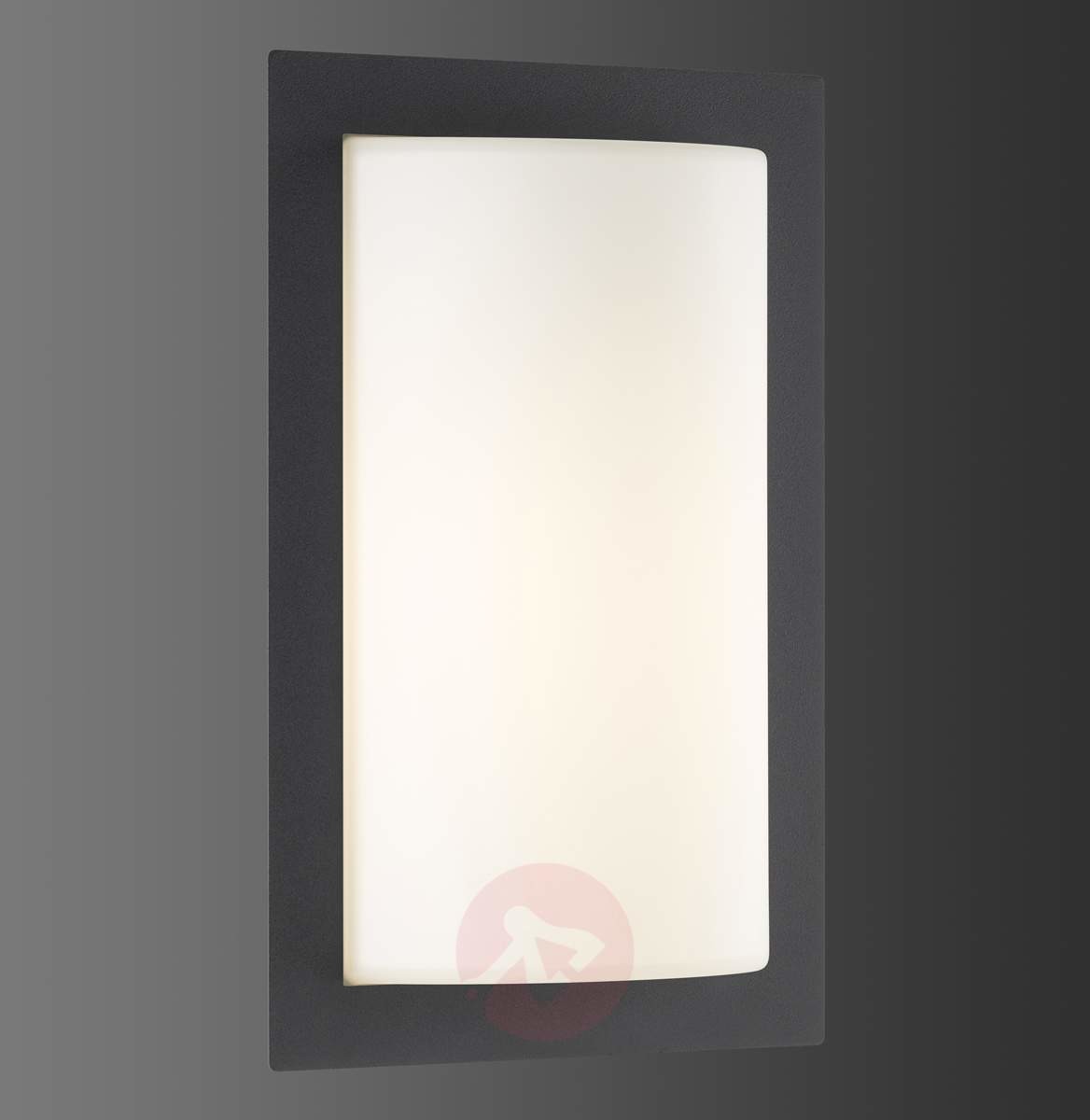 LCD Grafitowy kinkiet zewnętrzny Luis z LED