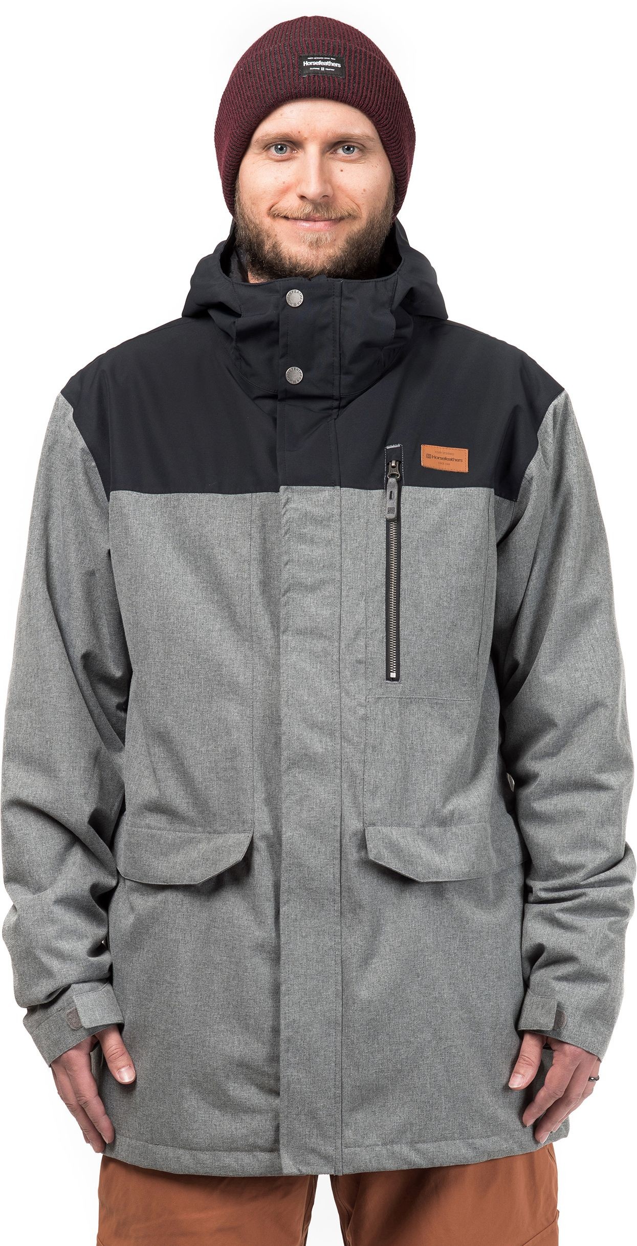 Horsefeathers kurtka męska HORNET JACKET gray melange)