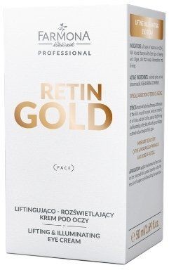 Farmona Professional RETIN GOLD Liftingująco rozświetlający krem pod oczy 50ml PRO7036