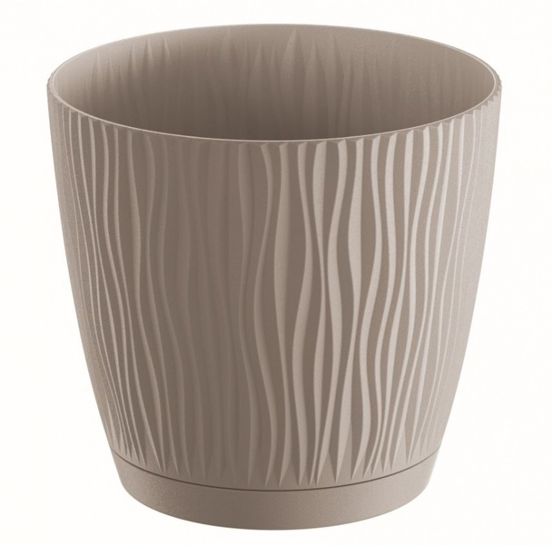 Prosperplast SANDY P doniczka z podstawką 10,8 cm, mocca DSY110P
