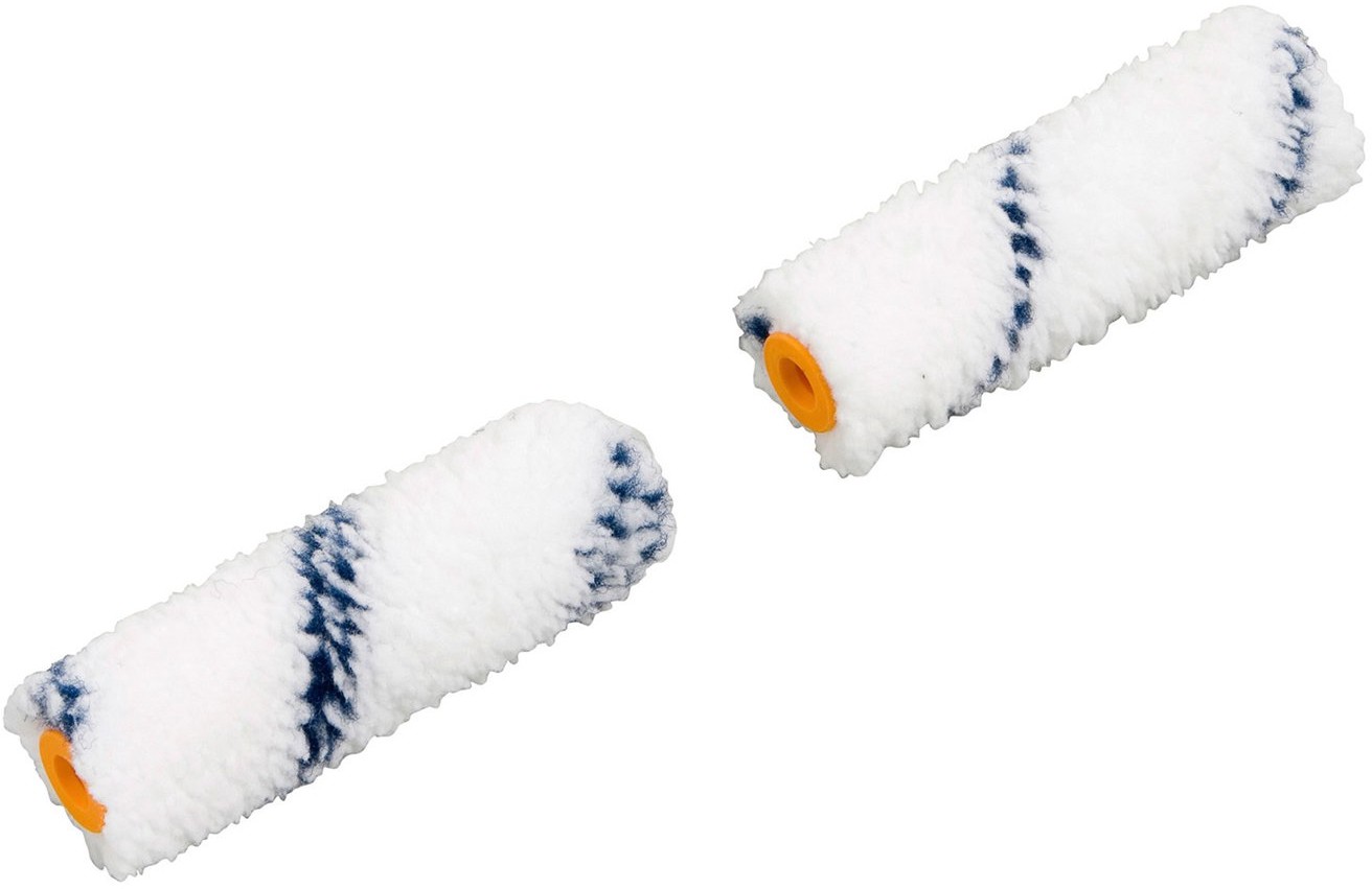 LUX-TOOLS LUX Wkłady do wałka z niebieskimi paskami Basic 10 cm 2 sztuki