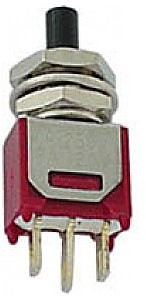Velleman PRZYCISK VERTICAL SUBMINIATURE PUSH-BUTTON SWITCH - SPDT ON-(ON) TS-22