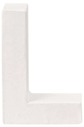 Glorex GmbH glorex 6 2029 212-litera z kartonu, tektury, biały, 10 x 7 x 3,5 cm 6 2029 212