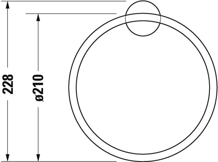 Duravit Starck T Wieszak na ręcznik chrom 0099471000