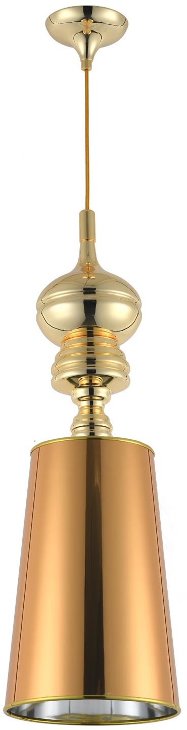 KKS Jadalniana lampa wisząca QUEEN MP-8046-25 1-płomienna nad stół złota