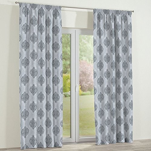 FRANC-TEXTIL 305  138  16 zasłona z marszczoną taśmą, Rustica, 130x310 cm, szary 305-138-16