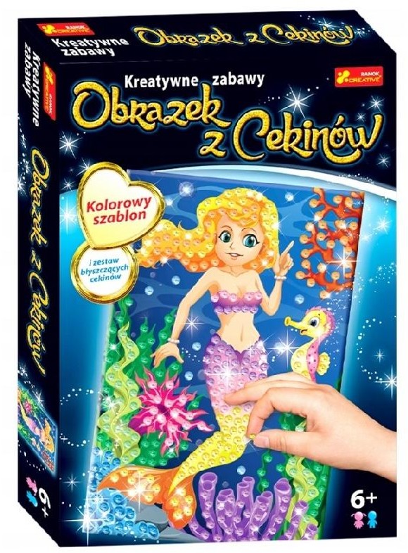 Ranok Obrazek z Cekinów Syrenka