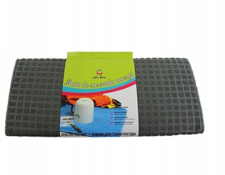 LUMARKO Ociekacz Mata Do Naczyń Mikrofibra Szara 39cm x 50cm R SZC000295