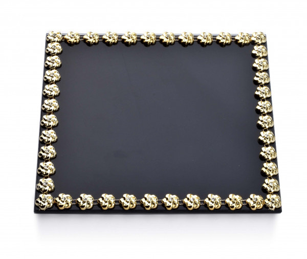 Art Mondex ELIA BLACK Podstawka dekoracyjny 20x20xh1cm