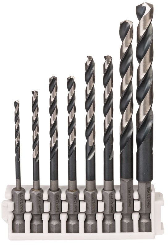 Bosch METALBORST HSS IMPACT 2.5-8.5MM 8STK 2608577140