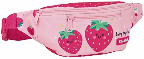 Blackfit8 Blackfit8 Unisex, dziecięca torba na pasek M446, Różowy / jasny róż, M, plecak M446