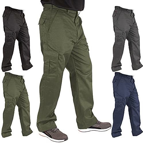 Lee Cooper Cooper Męskie spodnie cargo Trouser, khaki, 38 W/29 l (krótkie) LCPNT205_KH30L_38