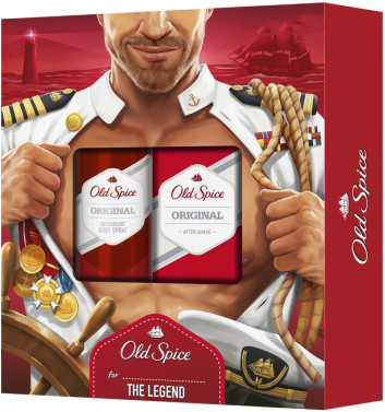 Old Spice Zestaw - Original (deo/spray/150ml + ash/lot/100ml) Zestaw - Original (deo/spray/150ml + ash/lot/100ml)
