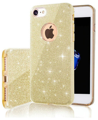 TelForceOne Nakładka Glitter 3in1 do iPhone 7 8 SE 2 złota