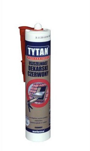 Tytan Uszczelniacz dekarski CZERWONY 310 ml