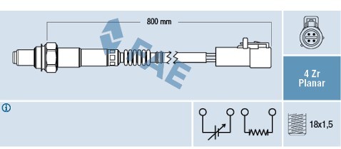 FAE Sonda lambda 77263 77263