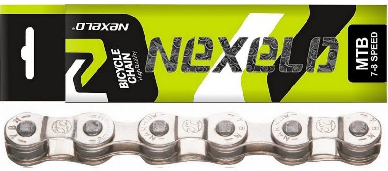 Nexelo Łańcuch 116 ogniw MTB 7/8bieg. srebrny (L036065NEX)
