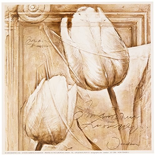 Eurographics JO1286 Joadoor, How Tender II 18 x 18 cm, wysokiej jakości druk artystyczny - tulipany JO1286