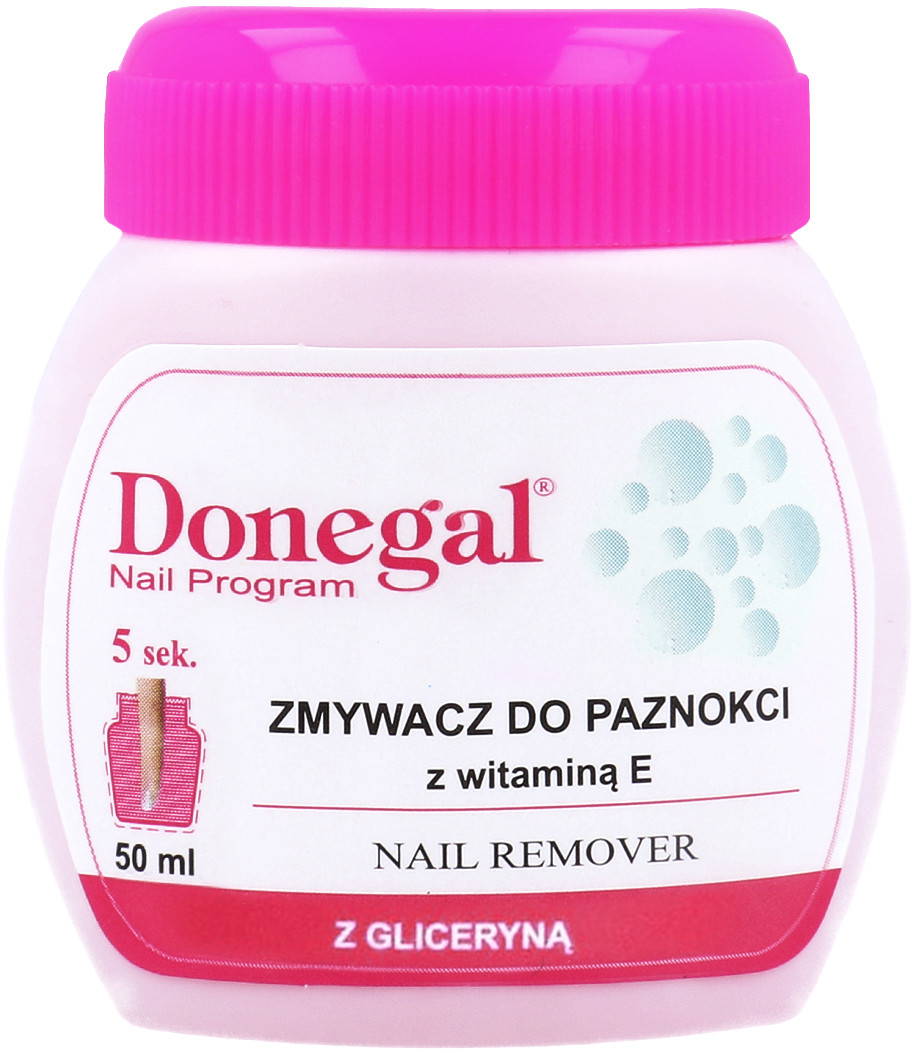 Donegal Nail Program Zmywacz Do Paznokci Z Gąbeczką Z Gliceryną 50ml