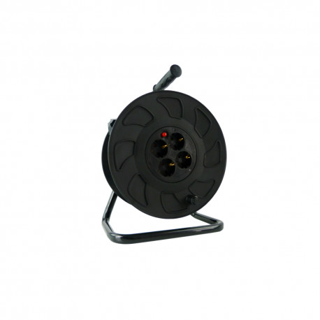 GTV Przedłużacz 30m 4x230V Schuko na bębnie IP20 16A/3200W H05VV-F 3x1,5 2722 AE-SBEBEN-30