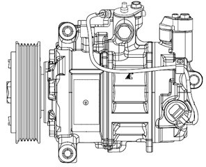 DELPHI Kompresor, klimatyzacja CS20504