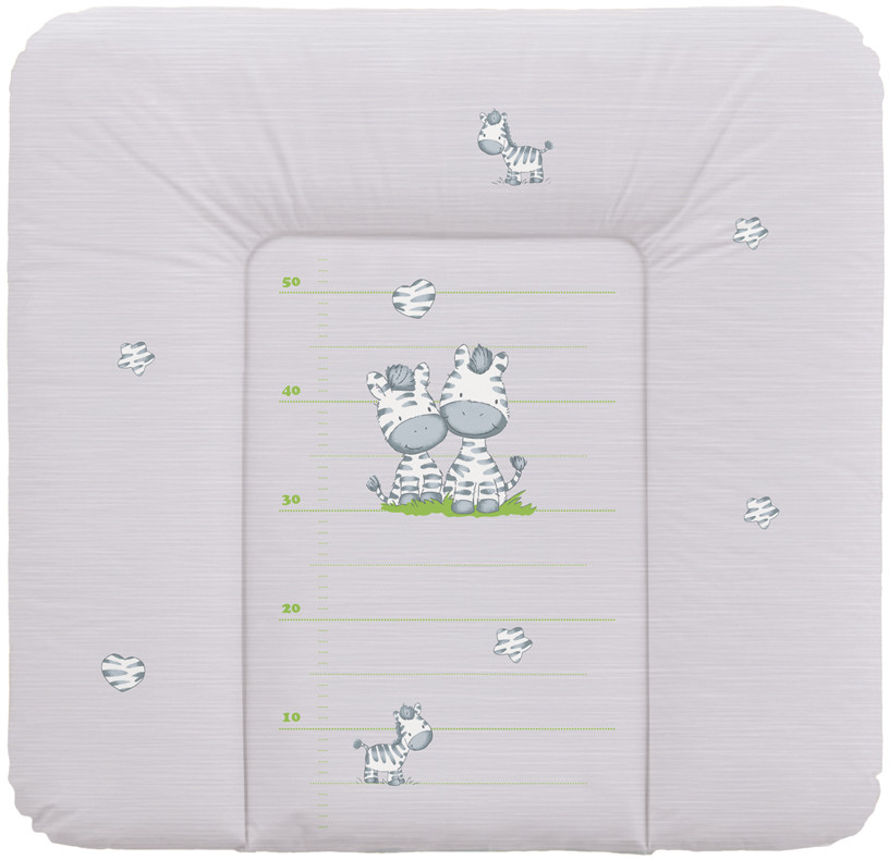 CEBA BABY Ceba Tapicerka średnia 75x72 Zebra Szara jasne na komodę 39933