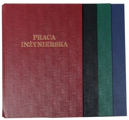 Opus Okładka twarda - O.HARD COVER Classic 304x212mm / CZARNA / 10par / Praca Inżynierska (A4+ pionowa) O.643257