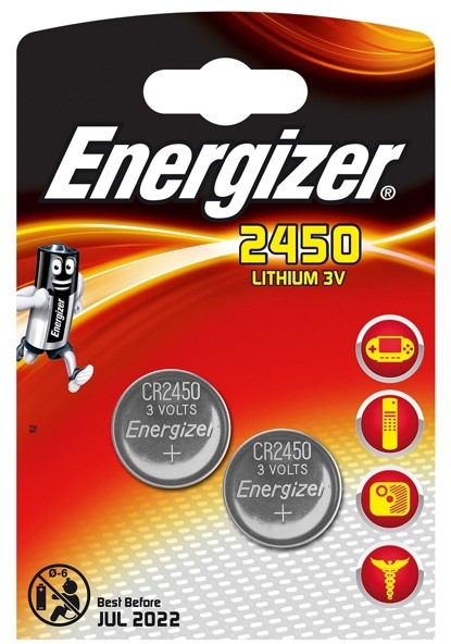 Rayovac 2 x bateria litowa mini Energizer CR2450