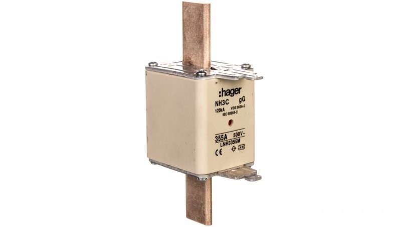 Hager polo Wkładka bezpiecznikowa NH3C 355A 500V gG LNH3355M LNH3355M