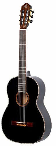 Ortega Guitars Family Series 4/4 gitara koncertowa 6-strunowa Lefty - czarna z torbą (R221BK-L) R221BK-L