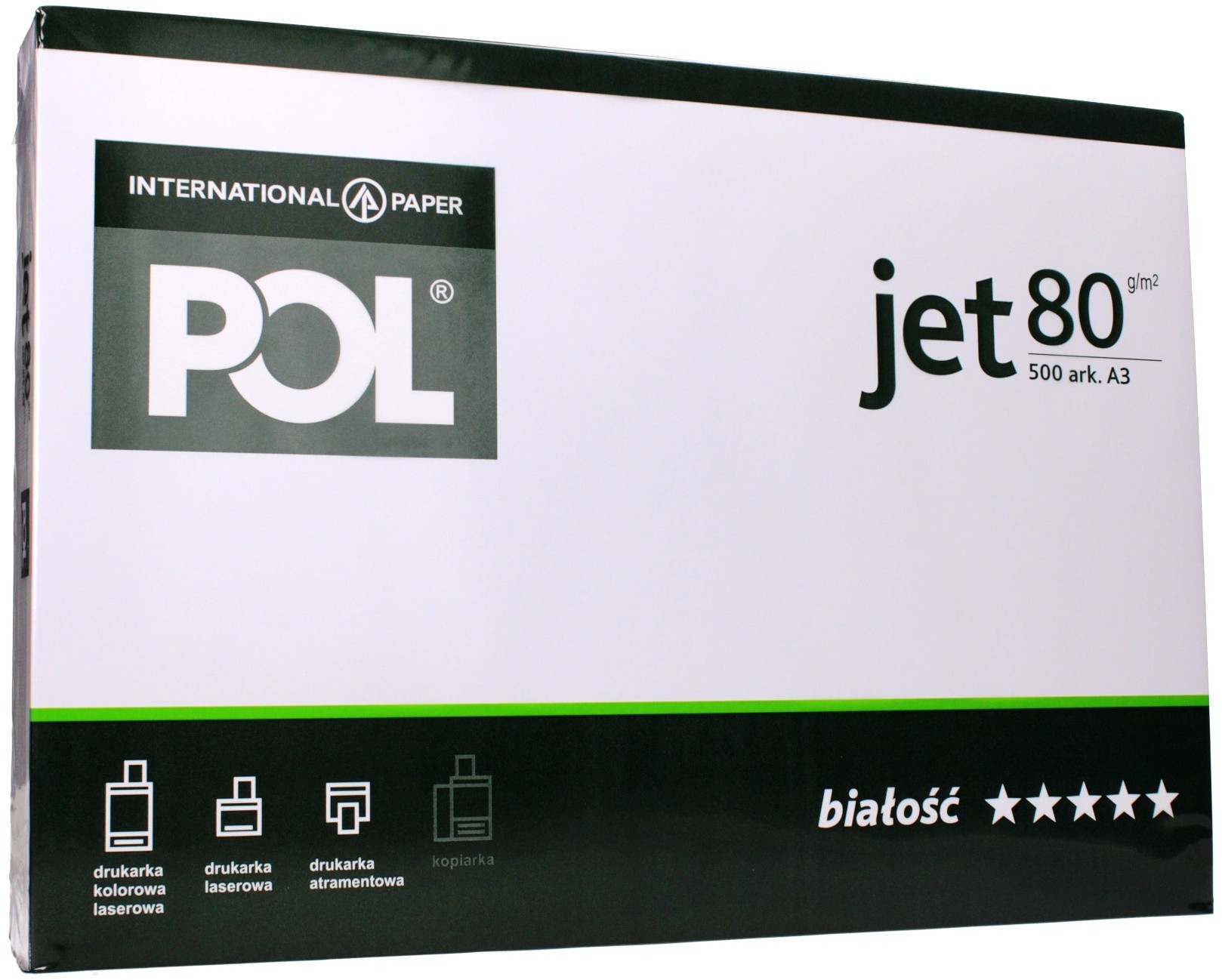 International Paper Papier ksero A3 80g 166 Poljet (500)
