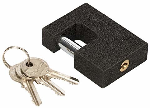 KOTARBAU KOTARBAU Żeliwna kłódka 70 mm, monoblok, kłódka z bolcami, zabezpieczenie przed włamaniem, hartowana, masywna kłódka 5907465941020