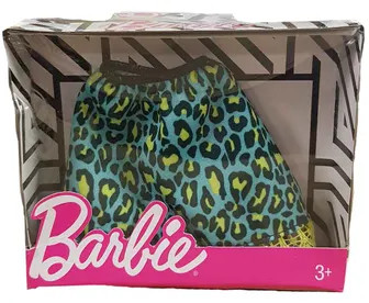 Barbie FPH22 Spódniczka dla lalki, zielona panterka