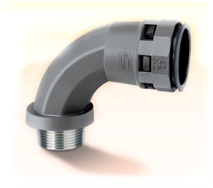 Dławnica łukowa Nylofix Plus 90  do peszla ND17 z metalowym gwintem M25 NBCM-17M25G NBCM-17M25G