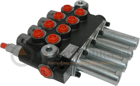 Badestnost Rozdzielacz hydrauliczny P80, 4-sekcyjny z zestawem dźwigni i linek 2,0m 4107245