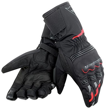 Dainese Tempest unisex D-Dry Long motocykl rękawice ochronne, s, czarny/czerwony 1815871_R08_S