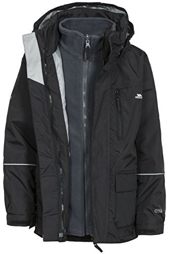 Trespass dziecięca kurtka Prime II 3-in-1, czarny, 3/4 UCJK3IM10001_BLK3/4