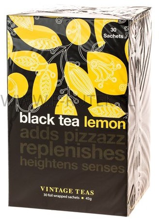 Vintage Teas Black Tea Lemon - 30 torebek 4792128052141
