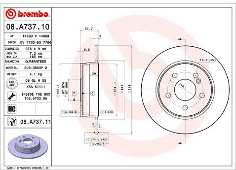 BREMBO 08.A737.11