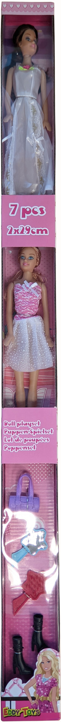 Eddy Toys Lalka dla dziewczynek akcesoria EDDY TOYS E-10121-WHT