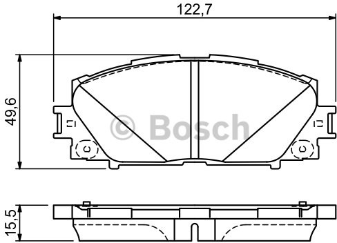 Bosch Zestaw klocków hamulcowych, hamulce tarczowe 0 986 494 670