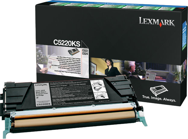 Lexmark Wyprzedaż Oryginał Kaseta z tonerem  do C-522/524/530/532 | zwrotny | 4 000 str | czarny black opakowanie zastępcze