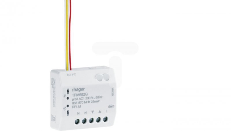 Hager Polo KNX Sterownik żaluzjowy 1-krotny z wejściem bezpotencjałowym 2-krotnym TRM692G TRM692G