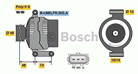 Bosch 0986049980 generator 0986049980